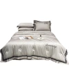 Silk air-conditioned quilt, Tencel summer cool quilt, four-piece set, quilt core, machine-washable in summer, thin quilt, ice silk summer quilt Item Picture